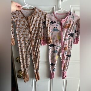 Little sleepies bundle play condition both 6-12 months